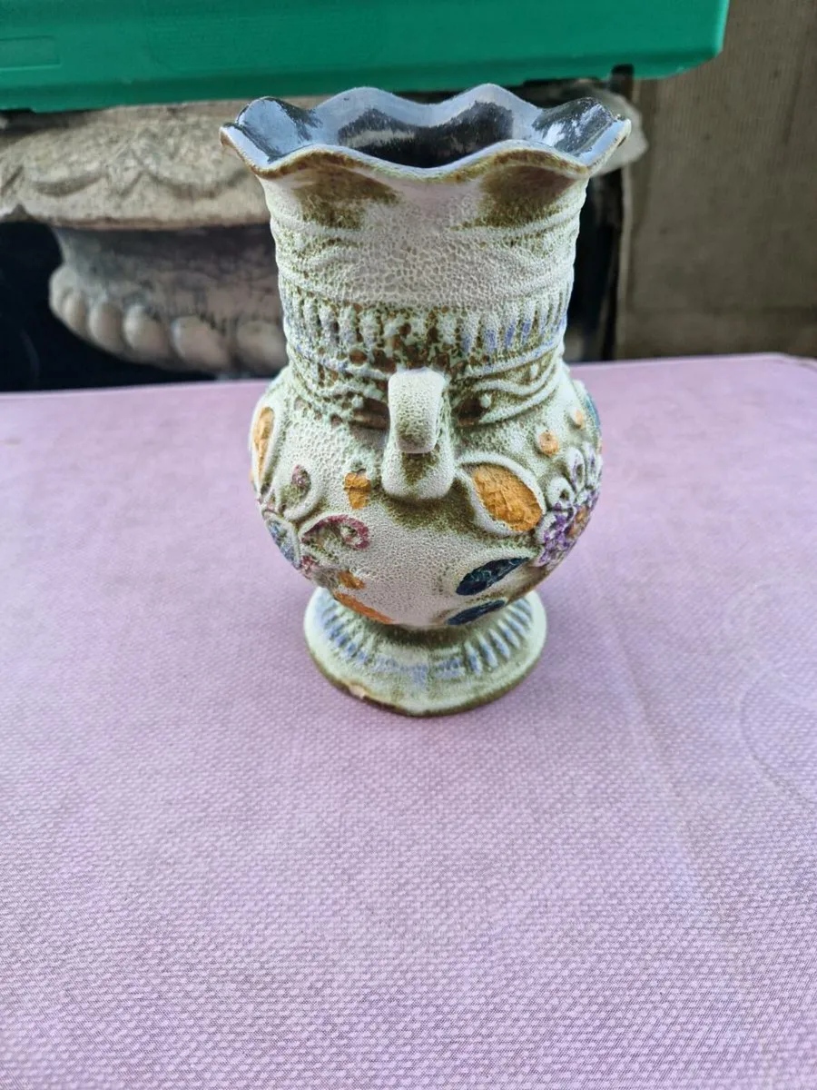Vintage Retro 1960's Floral Vase West Germany - Image 3