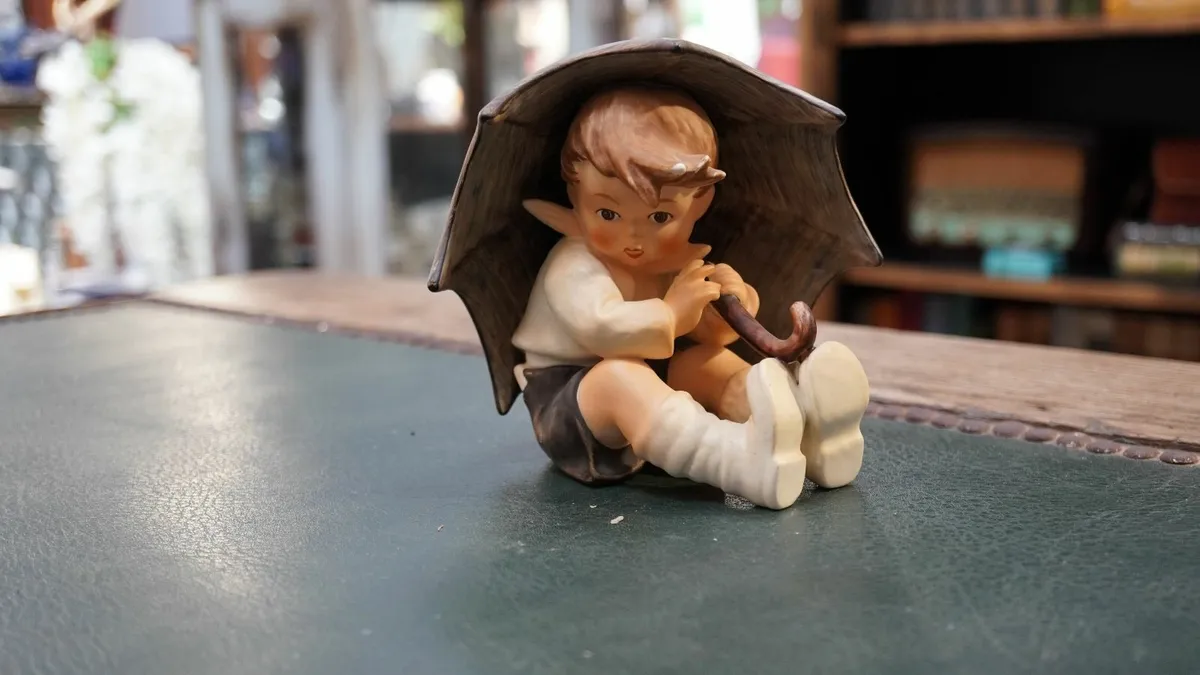 Goebel Hummel Figurine - Umbrella Boy - Image 1