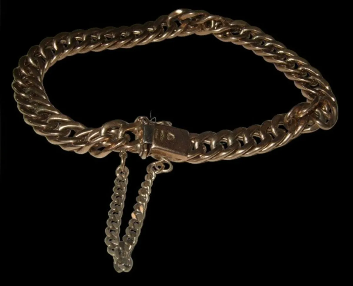 Vintage Hallmarked 9ct Gold Bracelet - Image 3