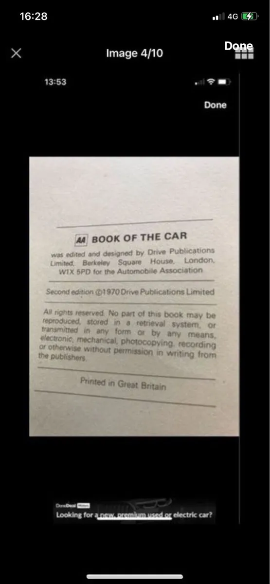 AA Vintage (1970) Book of The Car - Image 4