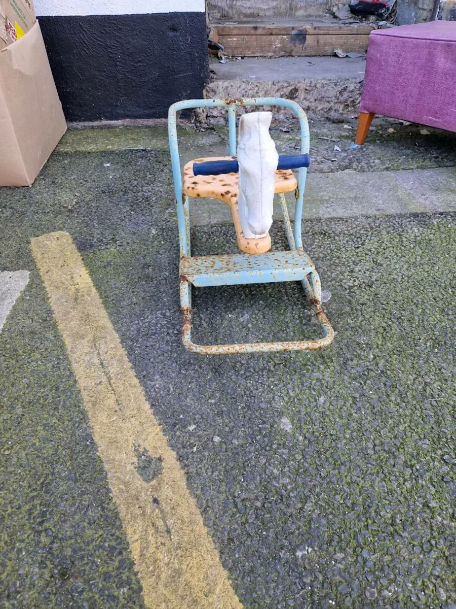 Vintage Triang Pressed Steel Childs Rocking Horse - Image 2