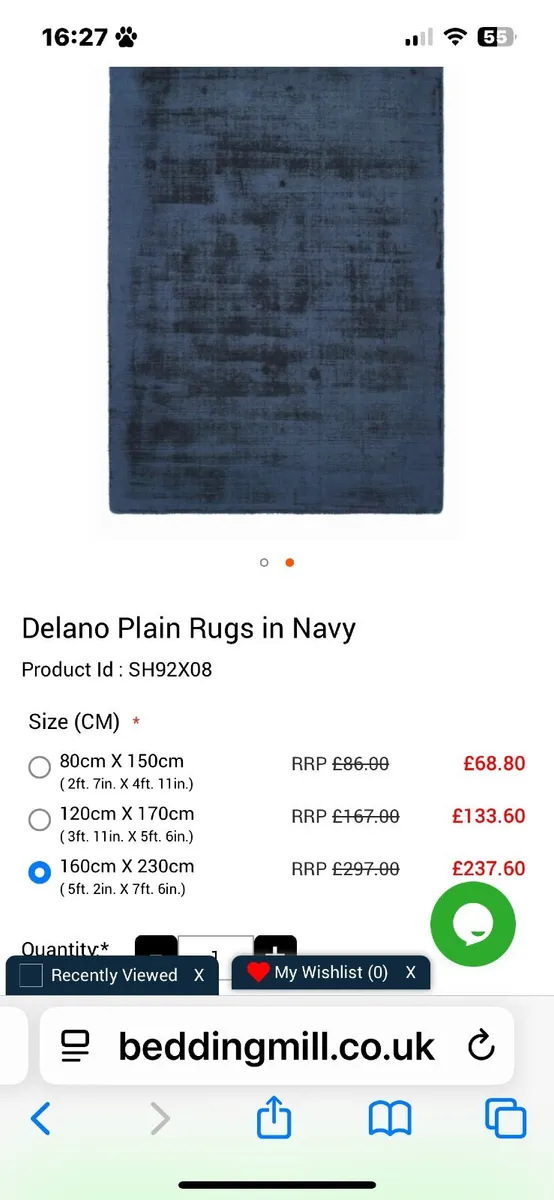 Rug ‘Delano’ Navy - Image 2