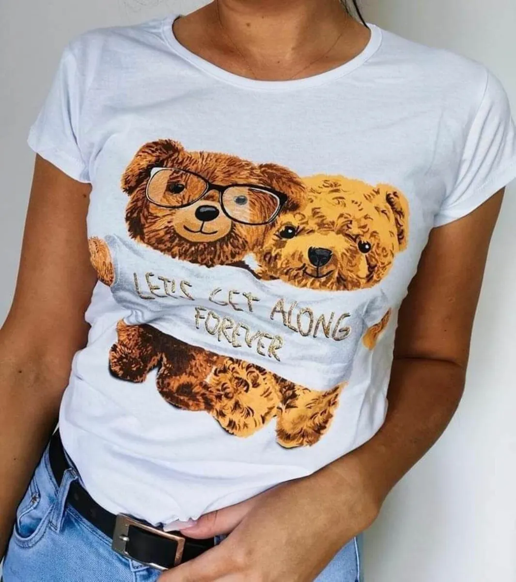 T-shirt print bear - Image 3