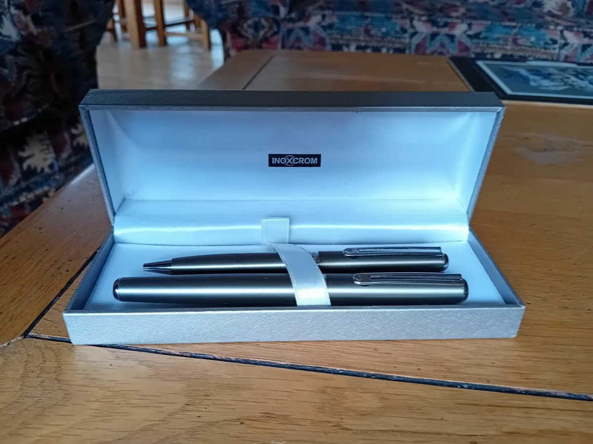 Inoxcrom Fountain Pen and Ballpoint in original bo - Image 1