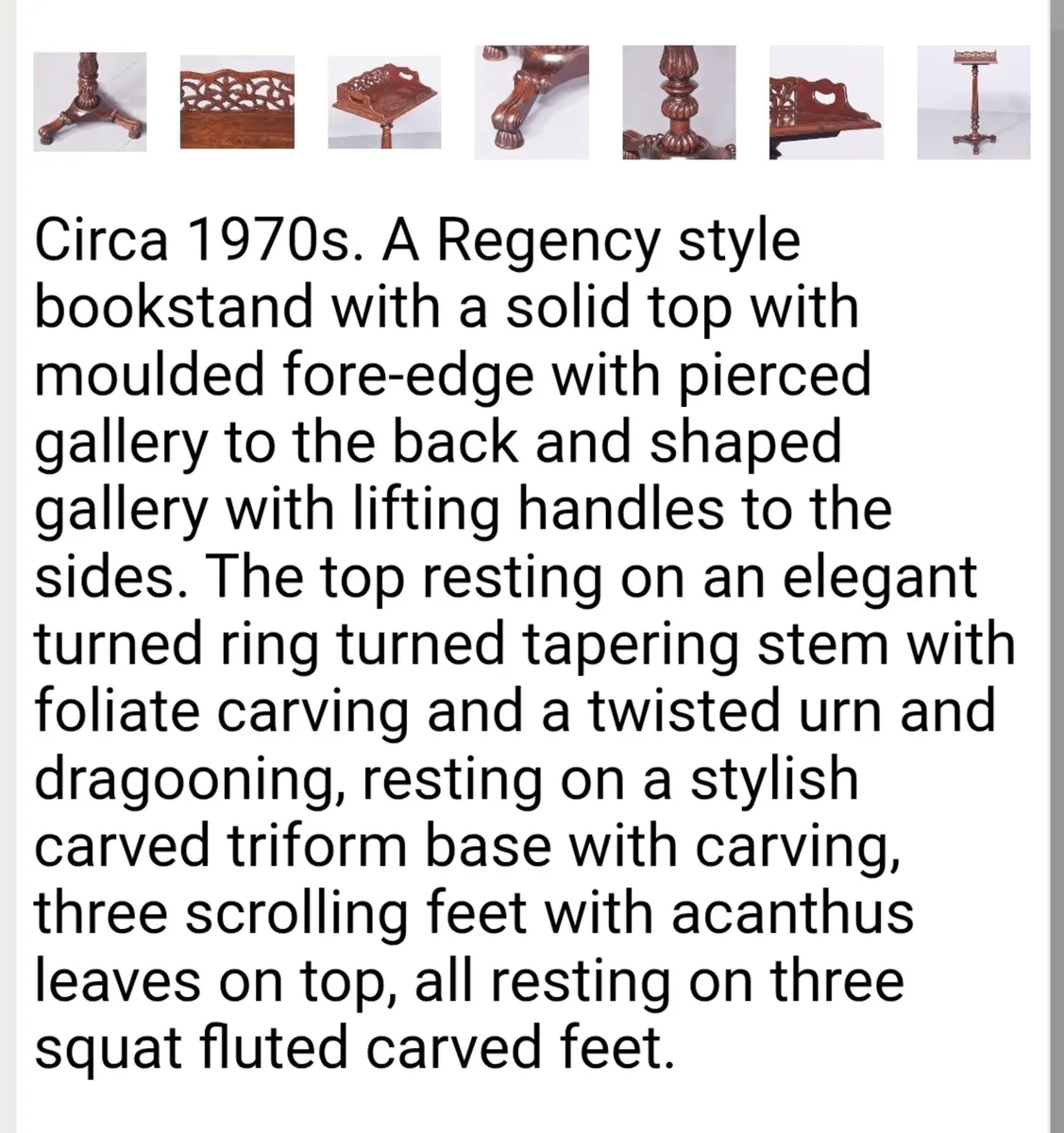 Regency style bookstand - Image 2