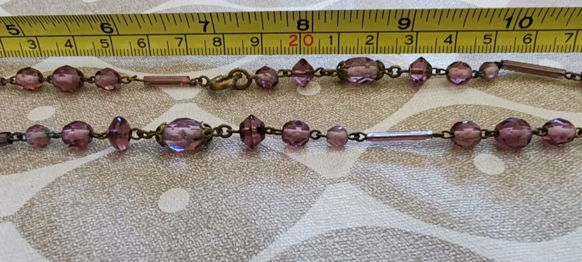 Vintage glass necklace - Image 4