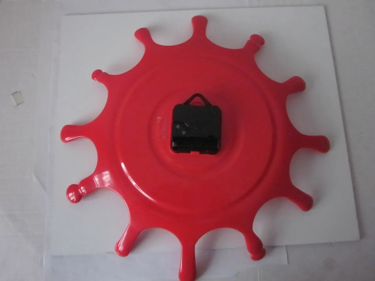 Wall Clock - Splat Clox RED New - Image 4