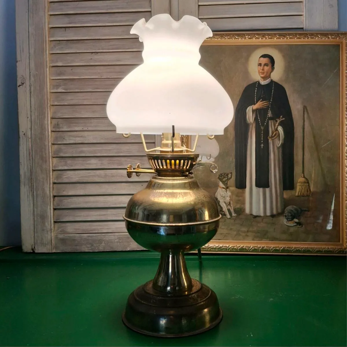 Brass Oil Lamp - Image 1