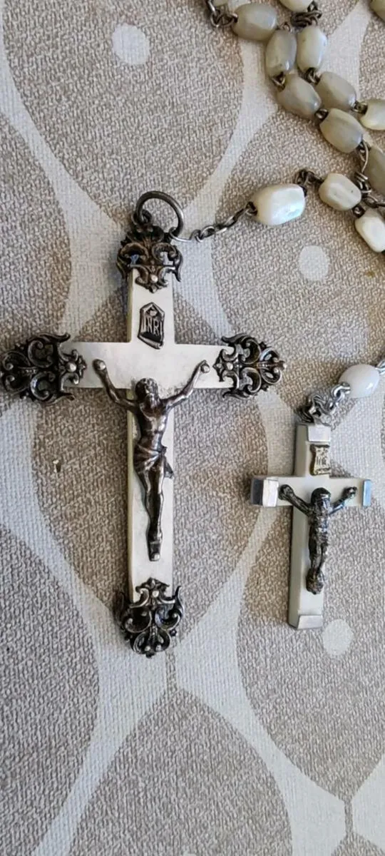 2 vintage, Italian Rosary beads - Image 1