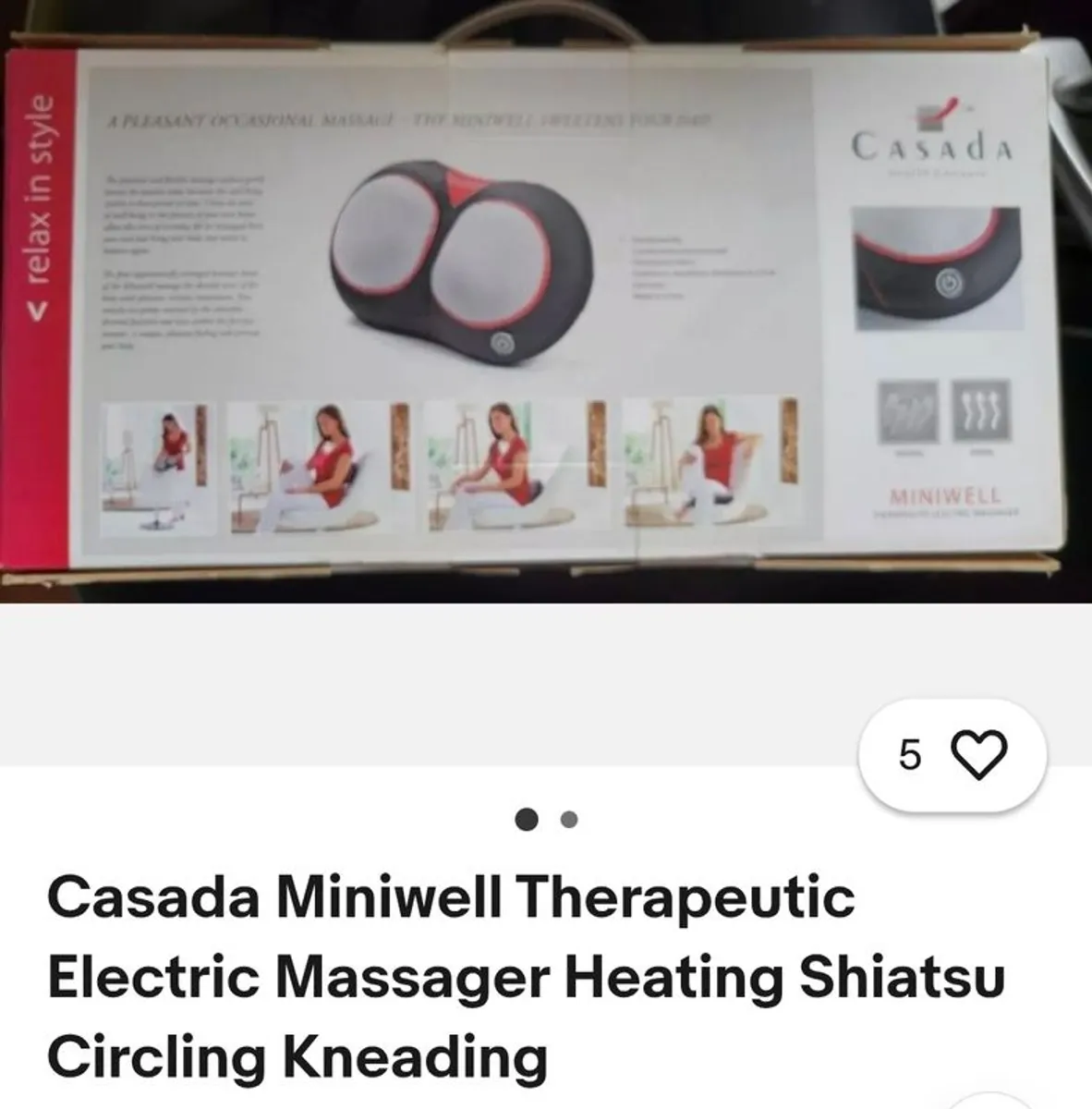 New Massage..Shiatsu .therapeutic.electric..heated - Image 1