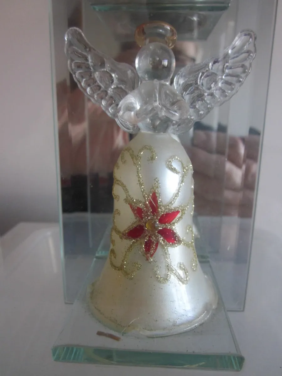 Angel Mirror Glass Tea Lite Candle Holder - Image 4