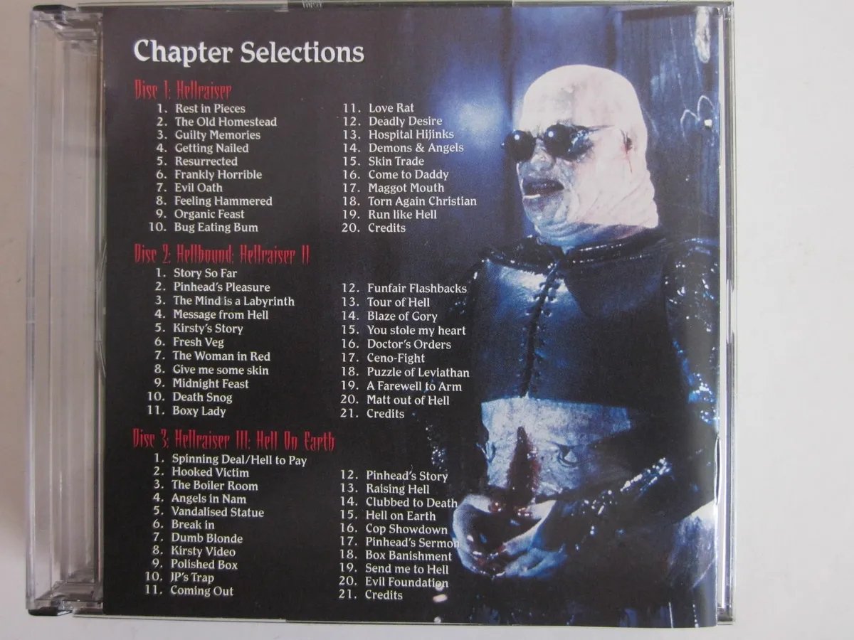 HELLRAISER 4 Disc DVD Box Set - Image 3
