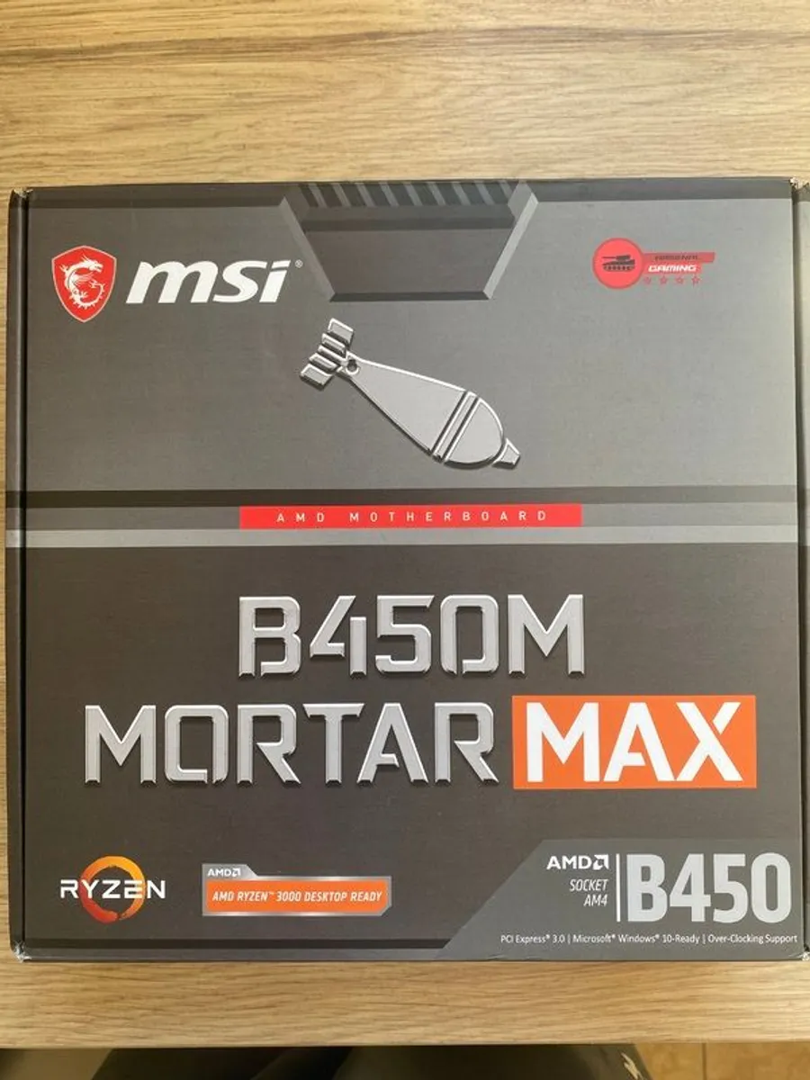 MSI B450m mortar max AMD motherboard - Image 1
