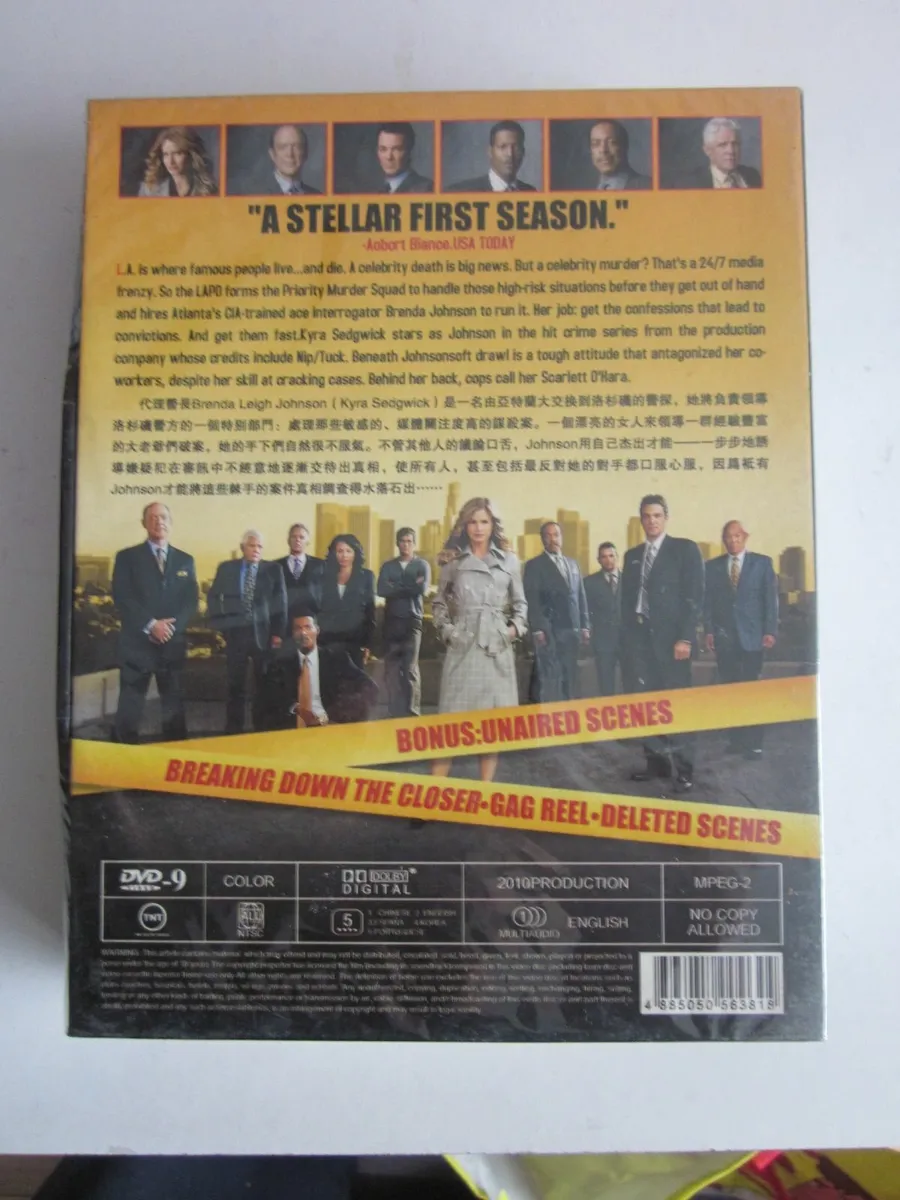 The Closer Complete Season 1 to 5 DVD Box Set New - Image 3