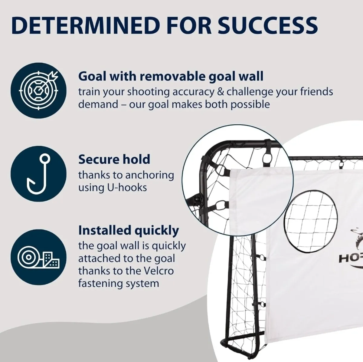 Football Goal With Training Wall - Image 3