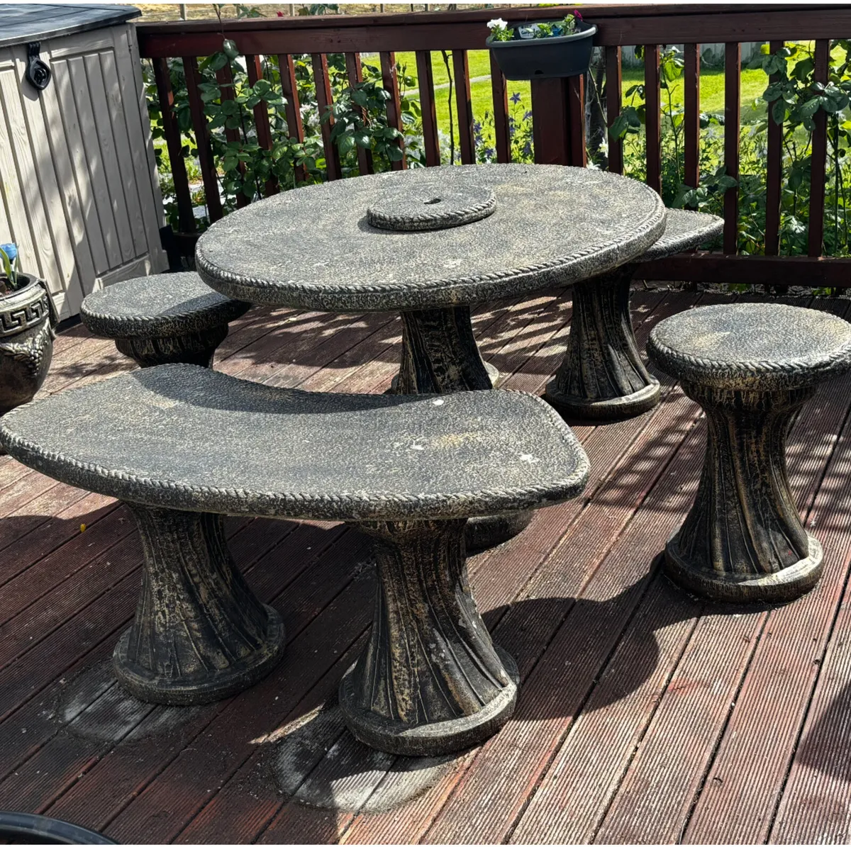 Garden table and chairs