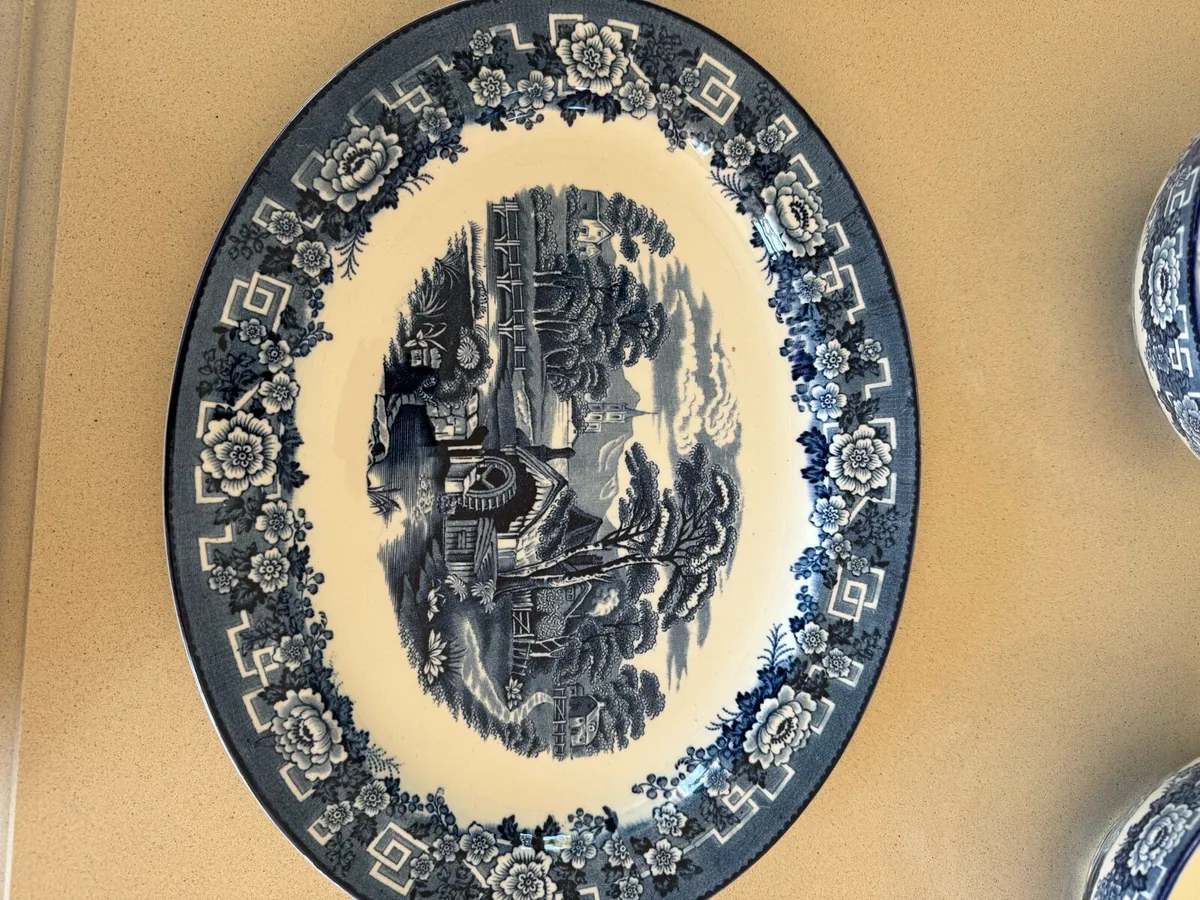 Staffordshire platter and soup terrines - Image 1