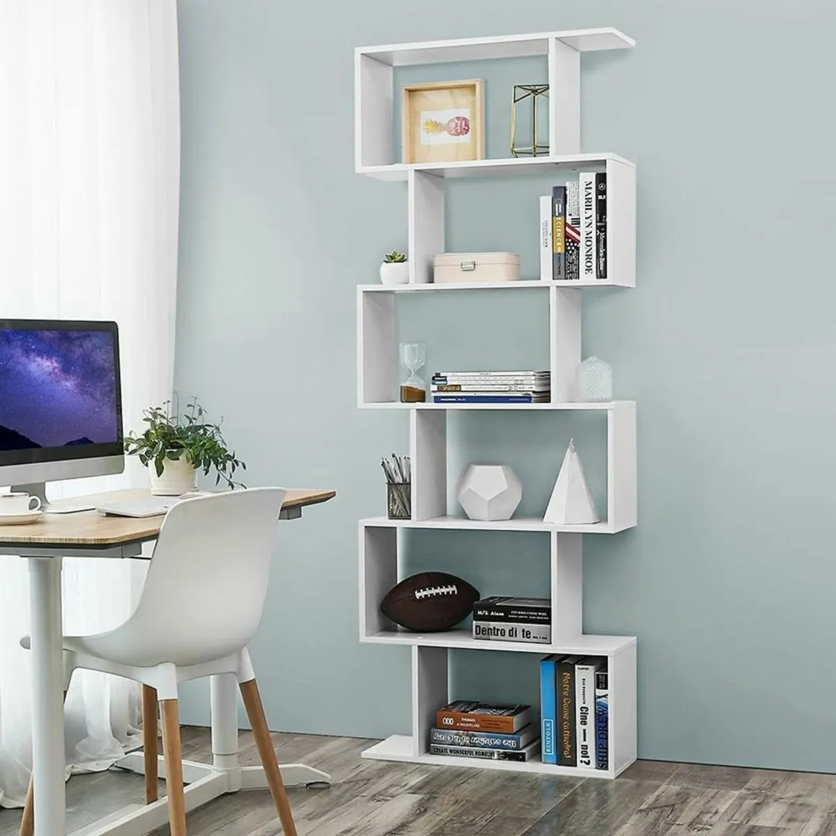 New 6-Tier Wooden Bookcase Storage - FREE P&P - Image 2