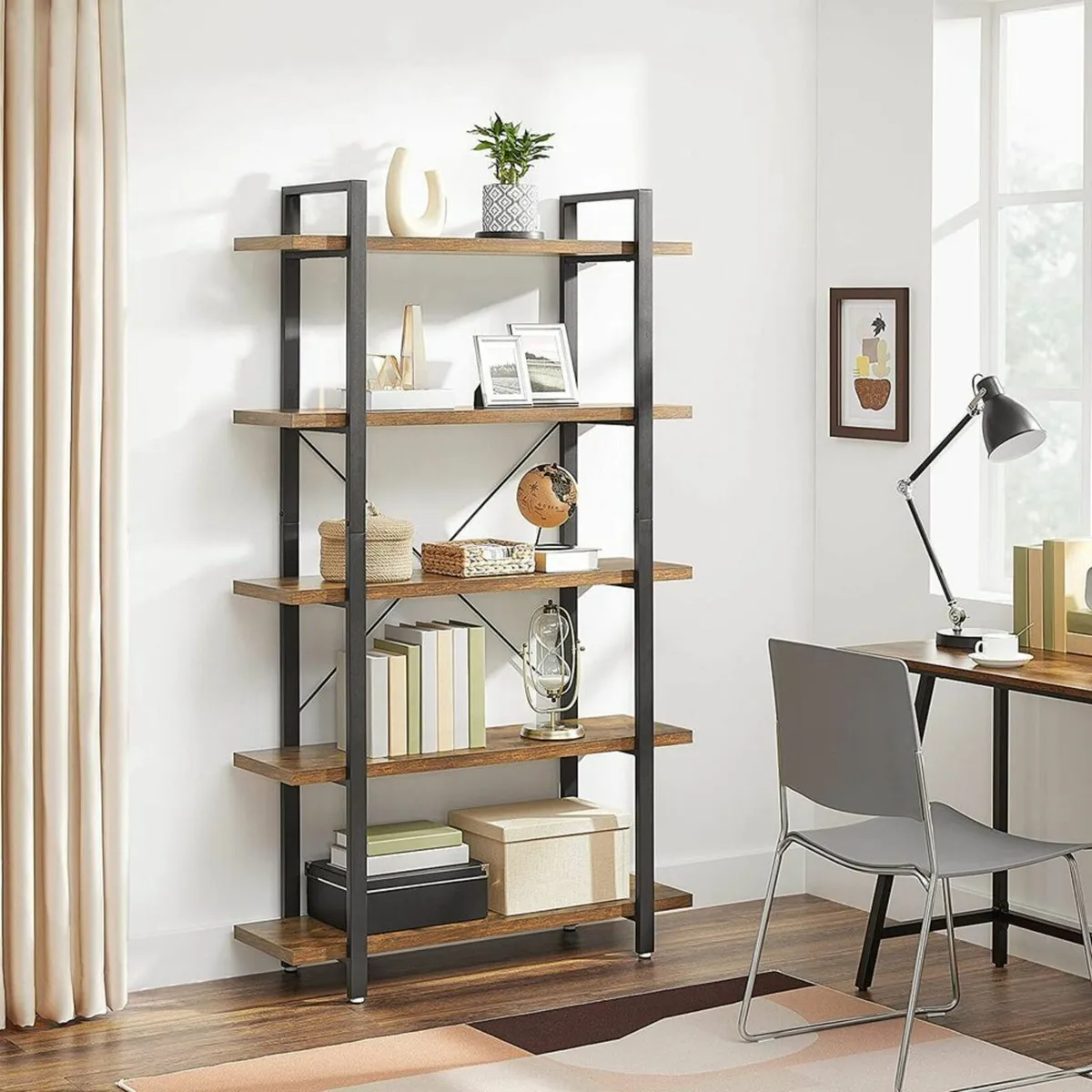 New 5-Layer Industrial Bookcase Storage - FREE P&P - Image 3