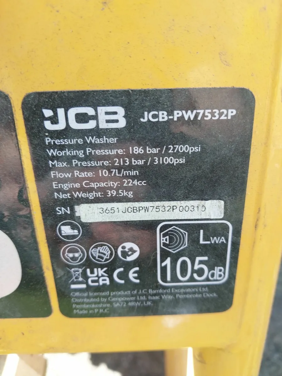 JCB-PW7532P Petrol pressure washer - Image 1