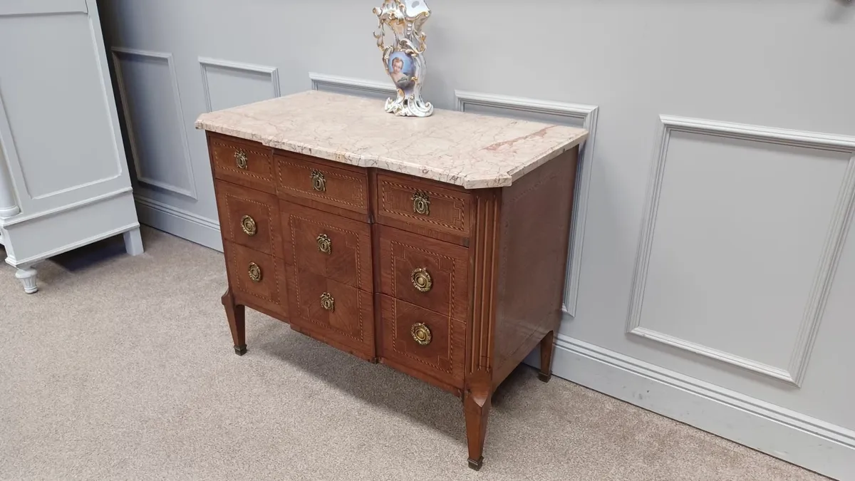 Antique French chest of drawers Louis XVI style - Image 1