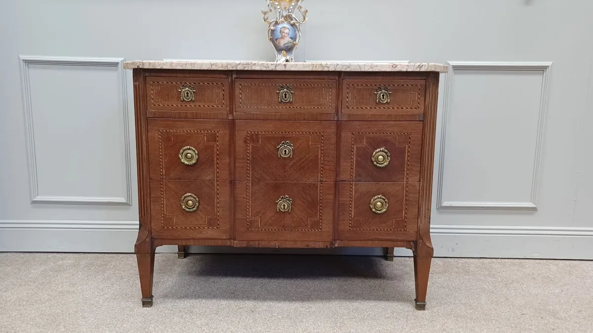 Antique French chest of drawers Louis XVI style - Image 2