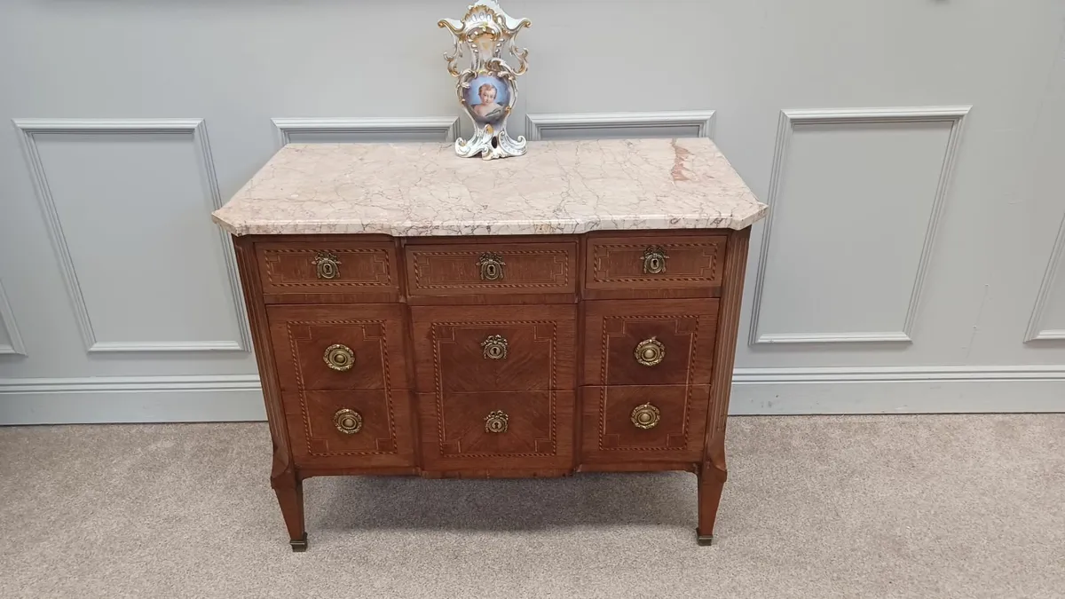 Antique French chest of drawers Louis XVI style - Image 3