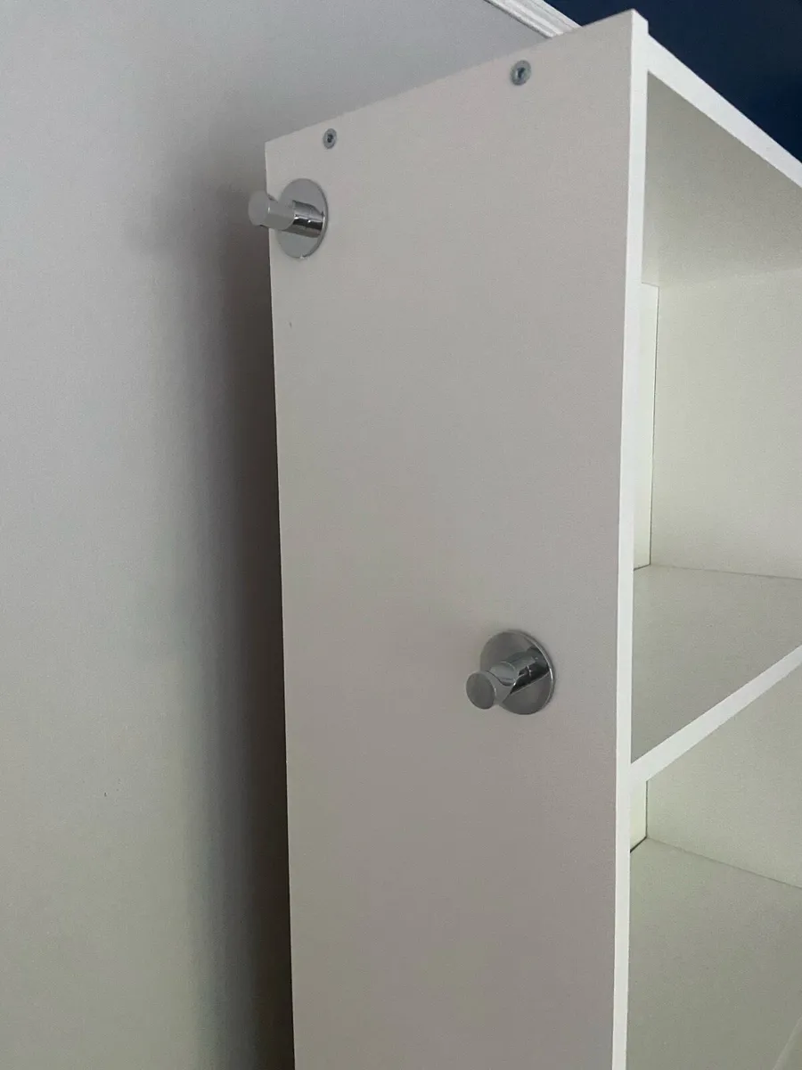 Tall white shelving unit - Image 2