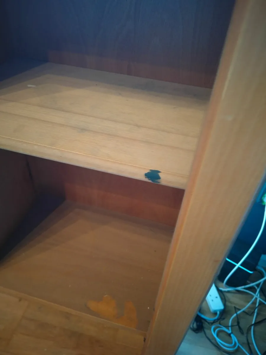 Wooden shelf / desk unit - Image 3