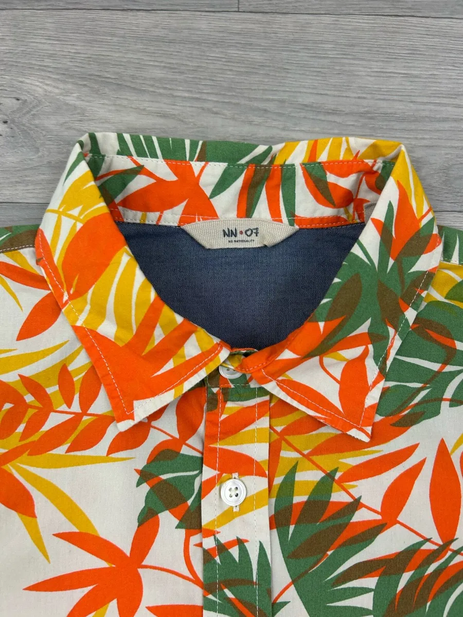 NN07 No Nationality Floral Print Shirt Mens Medium - Image 4