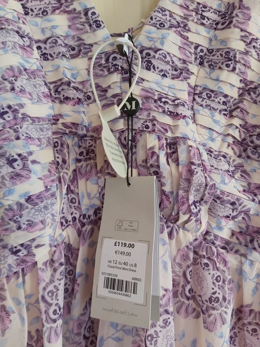 Mint Velvet floral print mini dress (worth €149) - Image 4