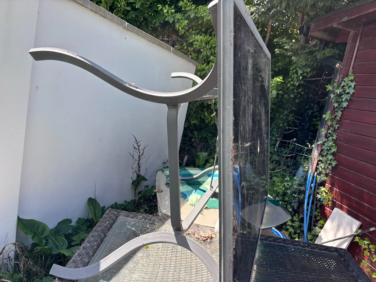 Outdoor Table and Stackable Chairs - Image 1