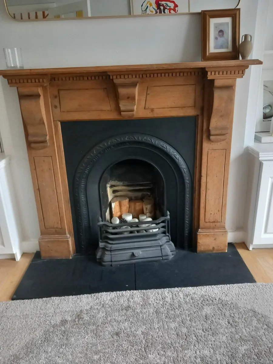Solid wood fireplace surround - Image 2