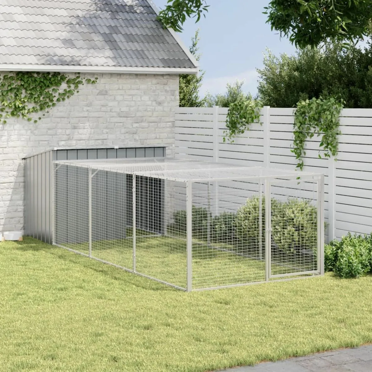 [Free P&P] New Dog House With Run 153x396x110 - Image 1