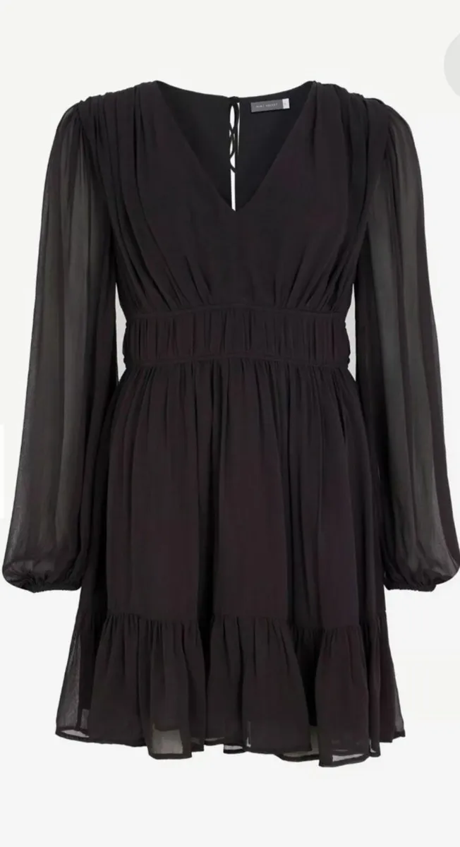 Mint Velvet dark grey ruched waist mini (worth€139 - Image 2