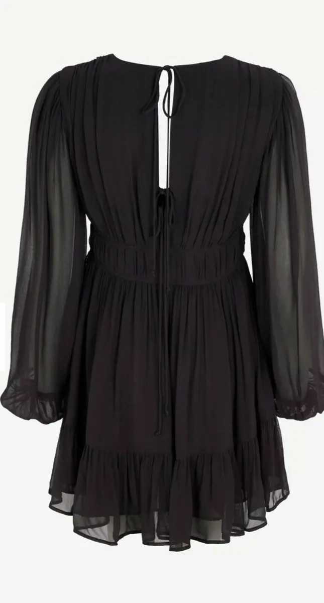 Mint Velvet dark grey ruched waist mini (worth€139 - Image 4