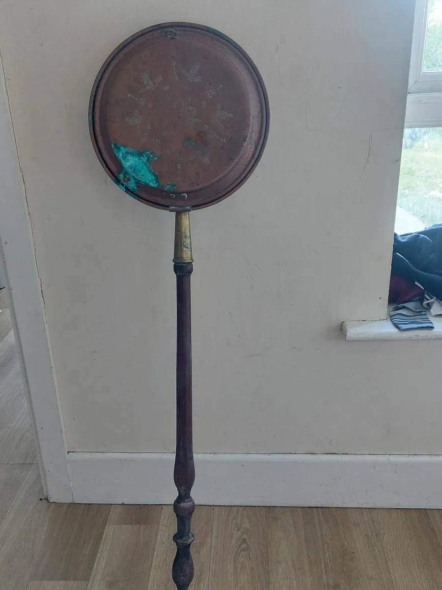 Antique victorian bed warmer - Image 1