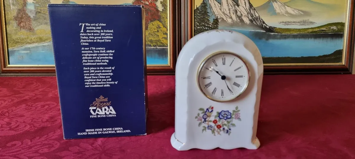 In Box Royal Tara Ireland Harmony Bone China Clock - Image 3
