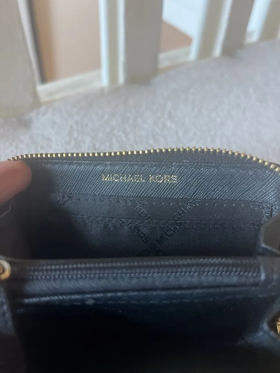 Michael Kors Black Leather Purse - Image 4