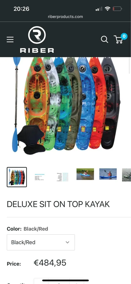 2 x river sit on kayaks - Image 2