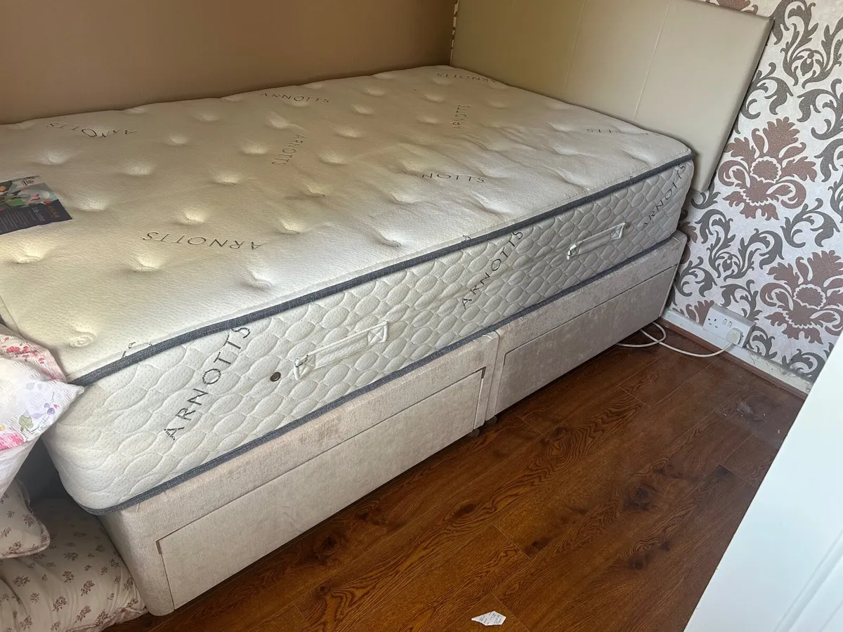 Small Double bed - king  coil mattress - Image 1