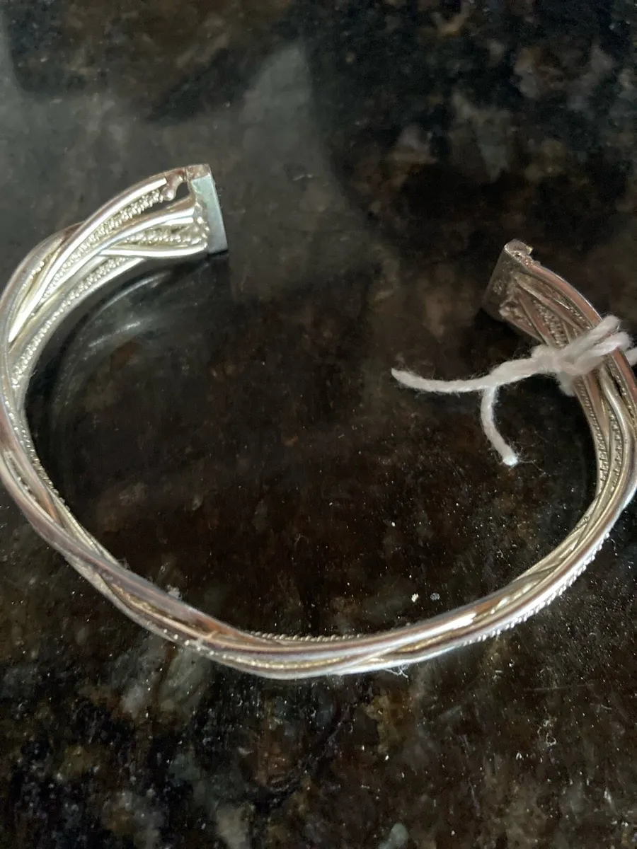 Sterling silver cuff bracelet - Image 2
