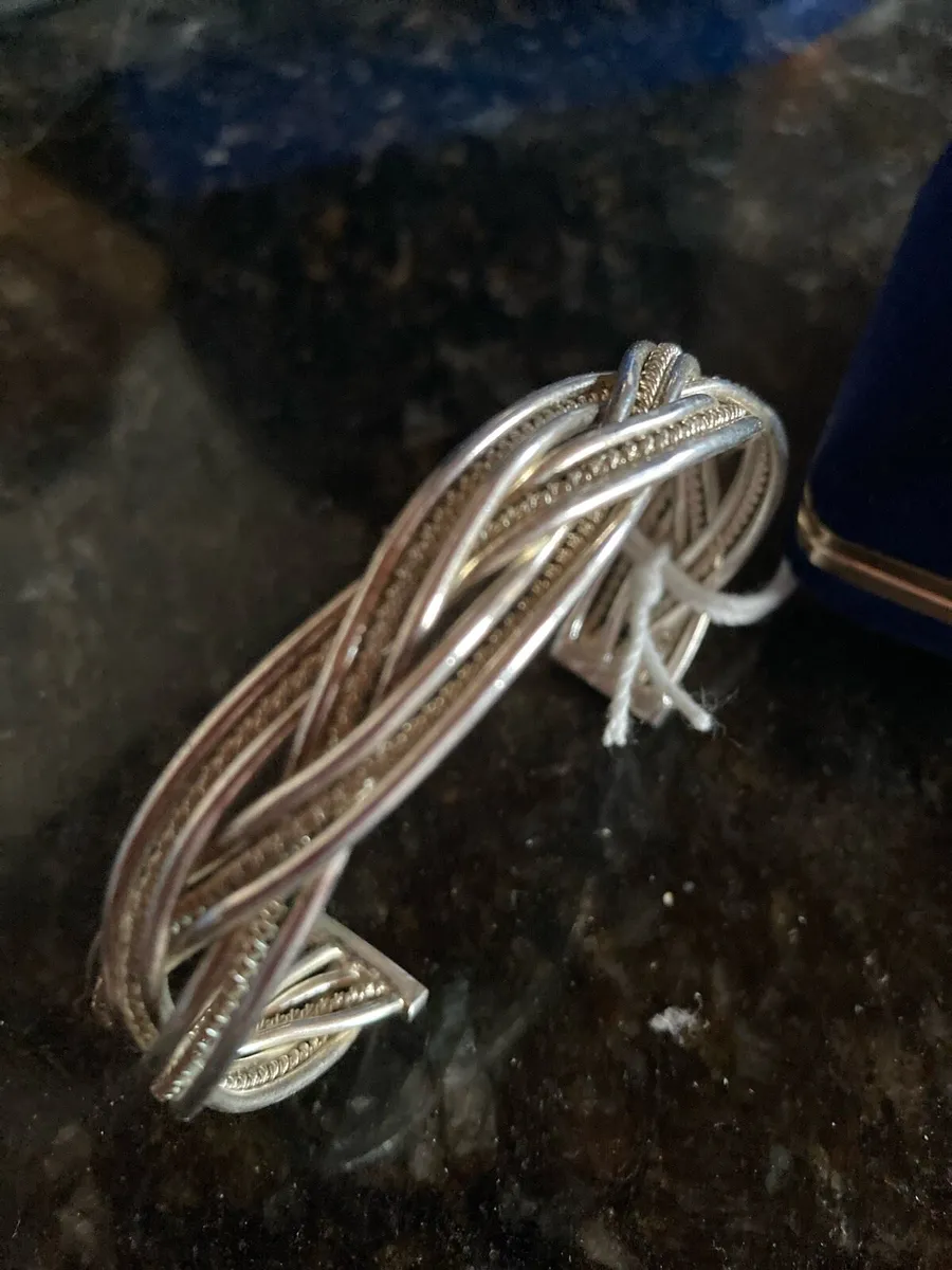 Sterling silver cuff bracelet - Image 3