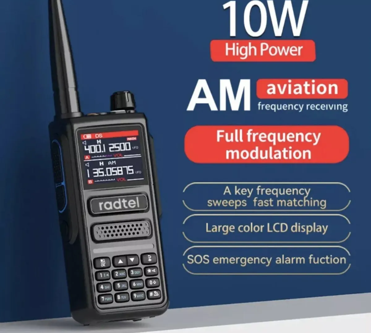 Radtel RT 470X 2x professional walkie talkie ham - Image 1