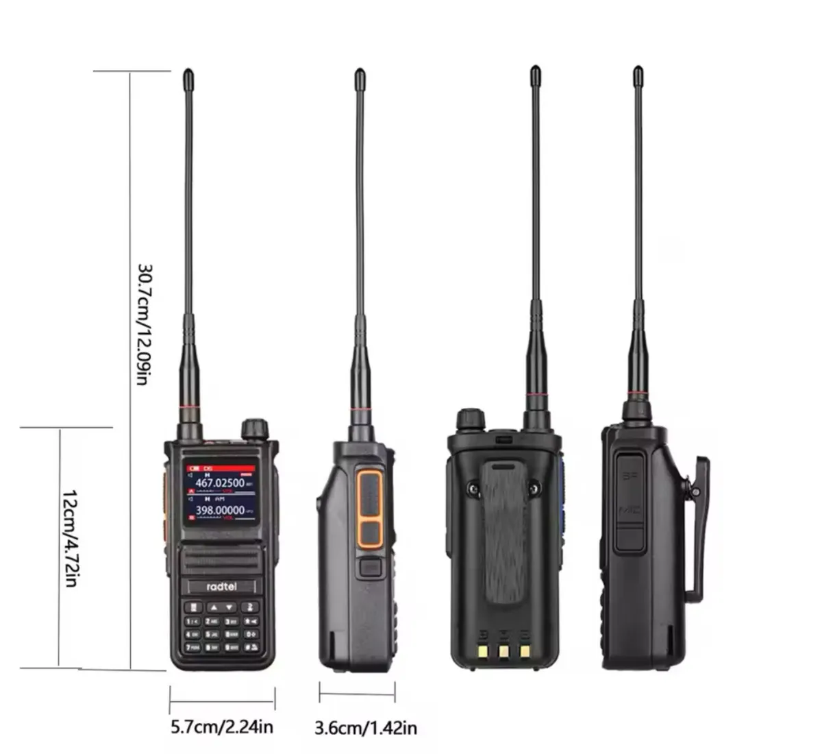Radtel RT 470X 2x professional walkie talkie ham - Image 3