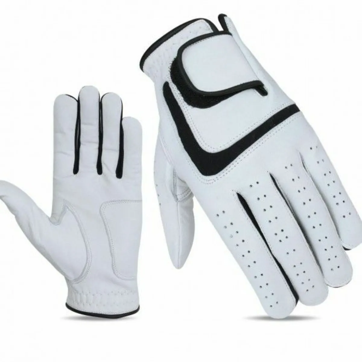 CG Cabretta Leather White Golf Glove -LH (2 Glove) - Image 2