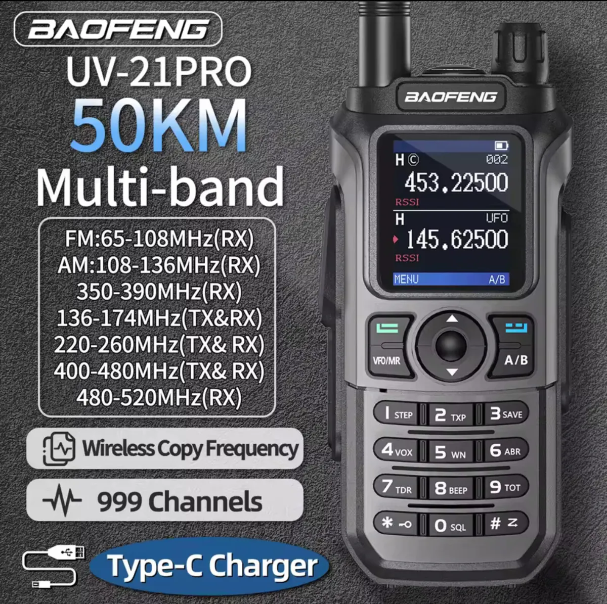 Baofeng UV-21 Multi band long range ham radio - Image 1