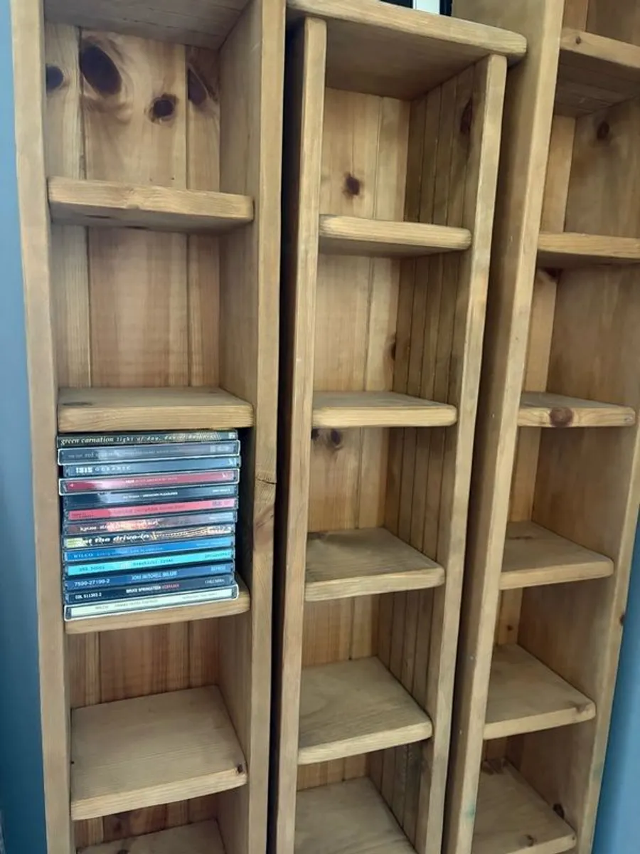ONLY 2 LEFT Solid wood CD racks - Image 3