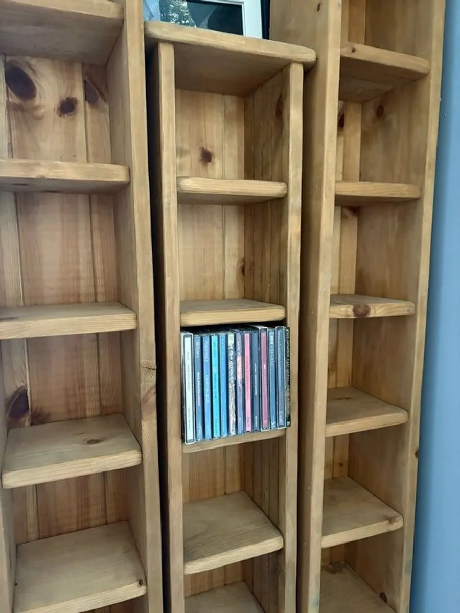 ONLY 2 LEFT Solid wood CD racks - Image 4