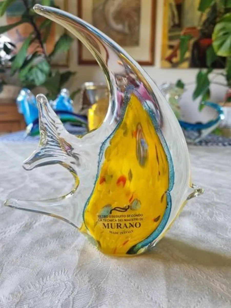 Large colorful Murano fish - Image 1